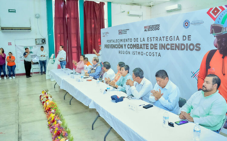 Protección Civil coordina acciones interinstitucionales y de capacitación para prevenir y combatir incendios