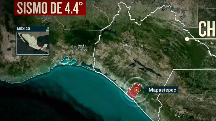 Sismo sacude Mapastepec, Chiapas