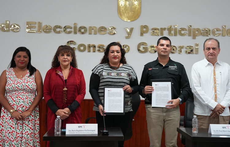 SSP e IEPC firman convenio de colaboración para garantizar la paz en las elecciones de Oxchuc