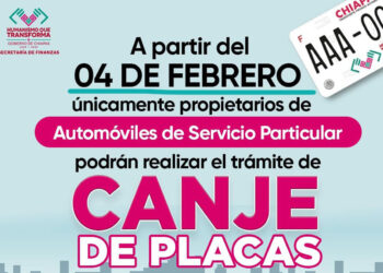 Inicio del canje de placas 2025 para vehículos de uso particular en Chiapas