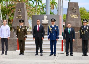 Asiste Eduardo Ramírez Aguilar a la Ceremonia Conmemorativa al 112 Aniversario del Ejército Mexicano
