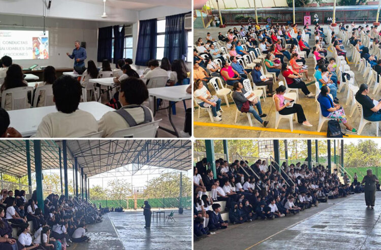 Fiscalía de Adolescentes capacita al alumnado, madres y padres de familia de escuelas secundarias