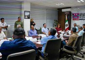 Jorge Llaven sostiene reunión de trabajo con autoridades federales y estatales en materia de protección civil