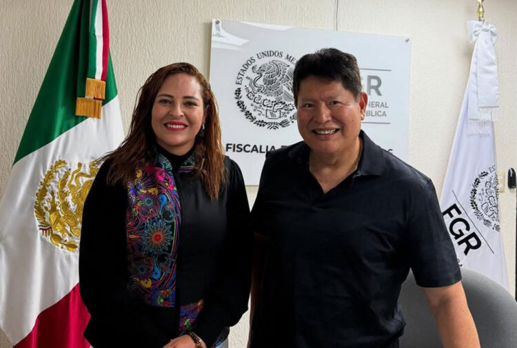 Se reúne Fabiola Ricci con el nuevo Fiscal Federal en Chiapas