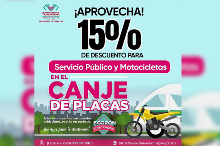¡Aprovecha el descuento y realiza el Canje de Placas 2025!
