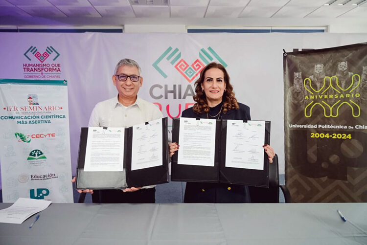 Firma de convenio entre Cecytech y UPChiapas impulsa nuevas oportunidades académicas