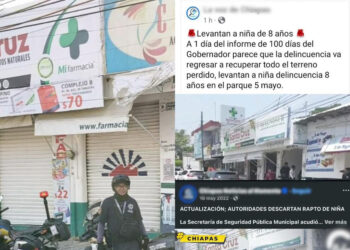 Desmiente SSPyTM presunto secuestro de menor en Tuxtla