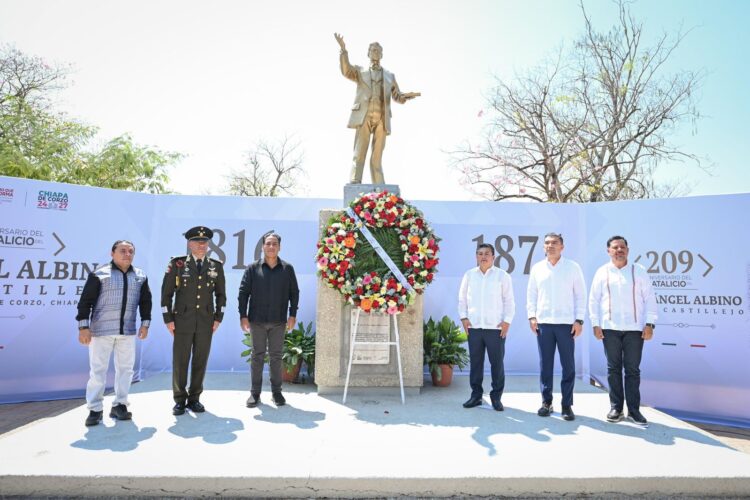 Asiste Eduardo Ramírez a la conmemoración del 209 aniversario del natalicio del general Ángel Albino Corzo