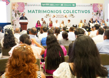 Asiste Eduardo Ramírez a Matrimonios Colectivos 2025