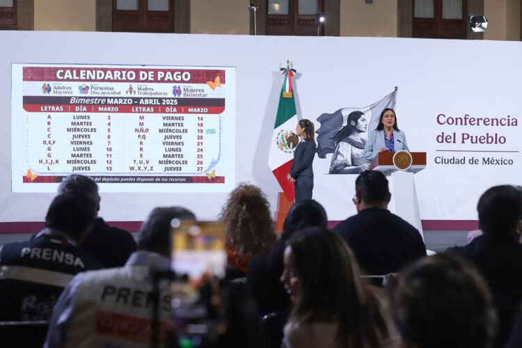 Del 3 al 27 de marzo se dispersa el pago de Pensiones y Programas para el Bienestar: Ariadna Montiel