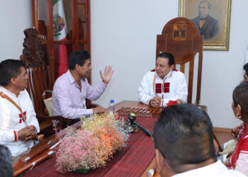 Se reúne el presidente del Poder Judicial y alcalde de Oxchuc