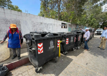 Refuerzan la limpieza con nuevos contenedores en SCLC