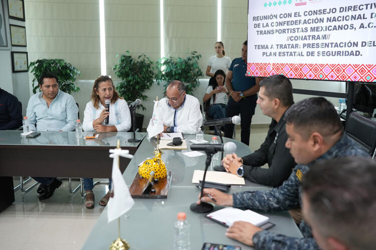SSP se reúne con representantes de la Conatram para reforzar estrategias de seguridad