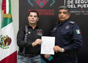 Secretario de la SSP entrega nuevos nombramientos policiacos