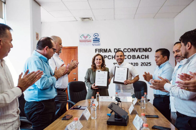 Cobach y UPChiapas signan convenio de colaboración