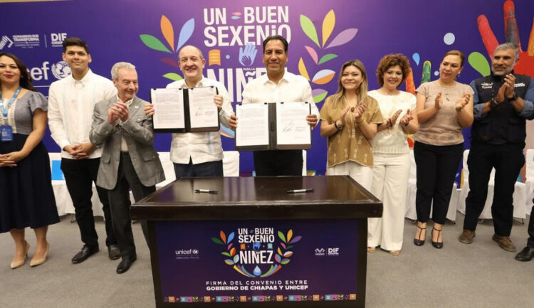 Gobierno de Chiapas y Unicef unen esfuerzos para construir un buen sexenio para la niñez
