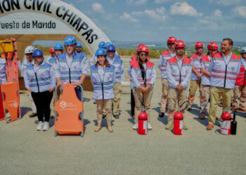 Chiapas aumenta participación ciudadana en Primer Simulacro Nacional 2025