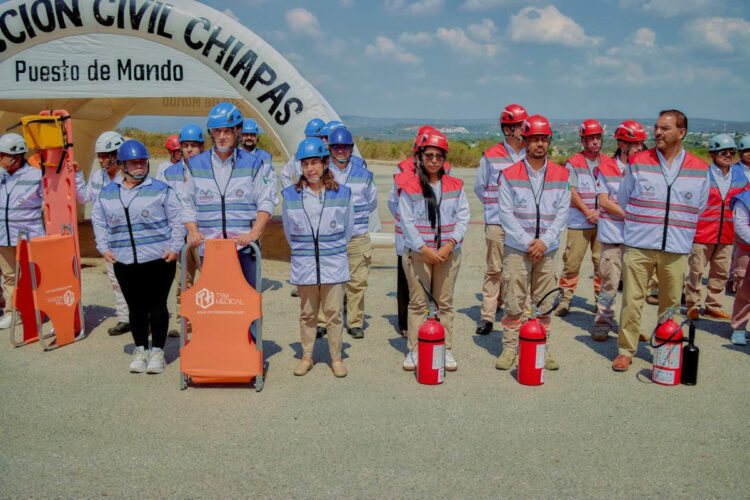 Chiapas aumenta participación ciudadana en Primer Simulacro Nacional 2025