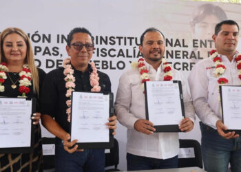 Firman convenio para garantizar seguridad de la comunidad educativa del Cobach