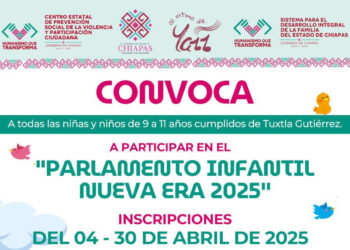 Congreso, CEPSVPC y DIF invitan a toda la niñez al ‘Parlamento infantil 2025’