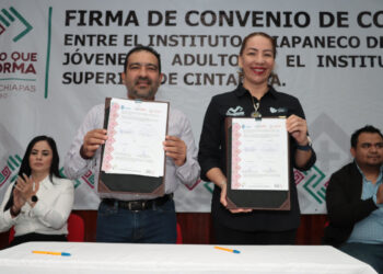 Icheja y Tecnológico Superior de Cintalapa firman convenio en favor de la educación en Chiapas