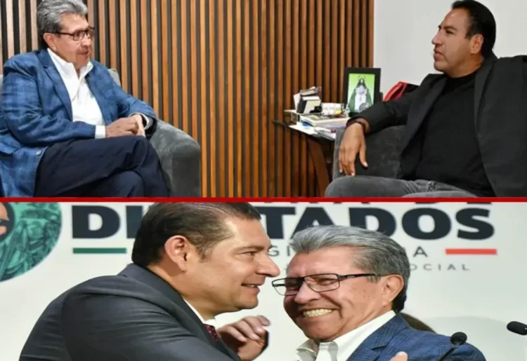 Recibe Ricardo Monreal a gobernadores de Puebla y Chiapas en San Lázaro