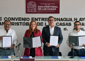 Histórica firma de convenio para el Plan Maestro de Drenaje y Saneamiento en SCLC