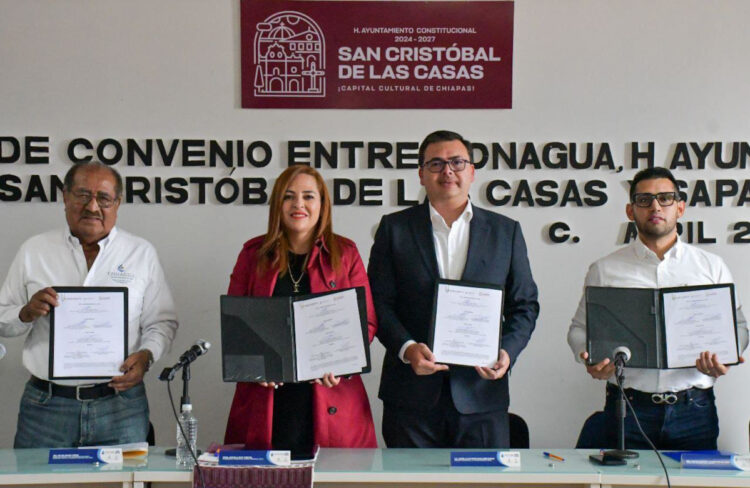 Histórica firma de convenio para el Plan Maestro de Drenaje y Saneamiento en SCLC