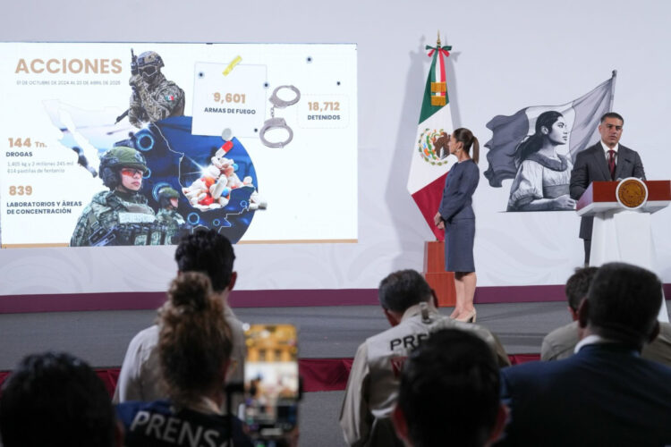 Sheinbaum: Estrategia Nacional de Seguridad disminuye en 32.9% el homicidio doloso