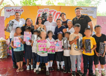 En la colonia 5 de Febrero, celebra Yamil Melgar el Día del Niño y la Niña