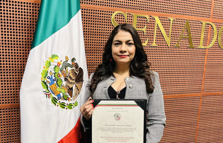 Nombra Senado a Magali Anabel Arellano Córdova como magistrada del TEECH por siete años