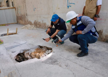 Realiza Angel Torres visita de seguimiento a trabajos del embovedado San Roque