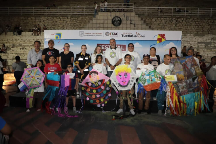 Concluye con gran éxito el Festival ¡Qué Viva el Papalote! en Tuxtla