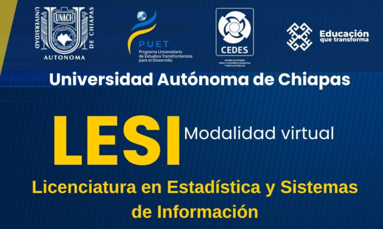 Invita UNACH a formar parte de la Licenciatura en Estadística y Sistema de Información