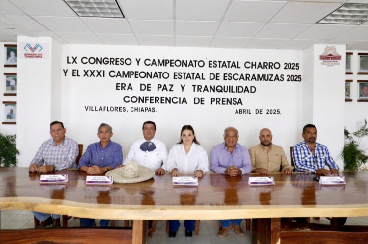 Valeria Rosales anuncia el Campeonato Estatal Charro 2025 en Villaflores