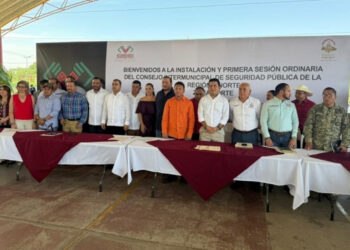 Asiste titular del CECCC a instalación de Consejo Intermunicipal de Seguridad Pública en la región Norte