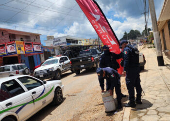 Realiza Tránsito Municipal operativo en zona de La Garita para liberar espacios peatonales