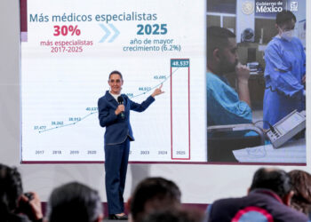 En 2025 rompimos récord en formación y contratación de médicos especialistas del IMSS: Sheinbaum