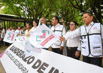 Eduardo Ramírez arranca obras para mejoramiento de la Escuela Secundaria General Joaquín Miguel Gutiérrez