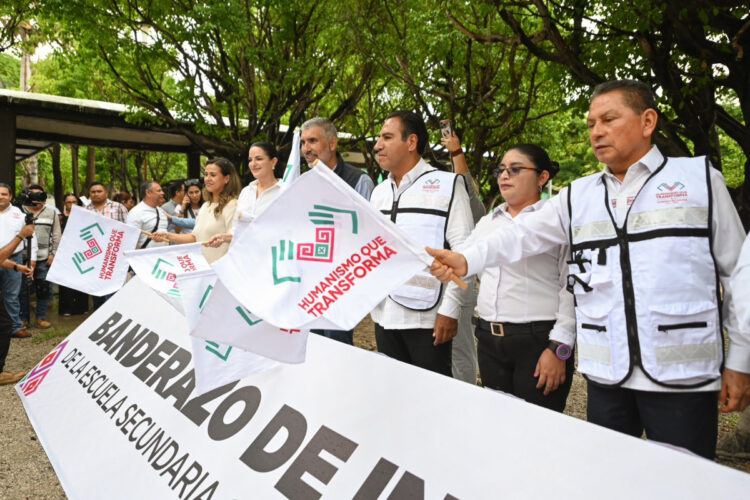 Eduardo Ramírez arranca obras para mejoramiento de la Escuela Secundaria General Joaquín Miguel Gutiérrez