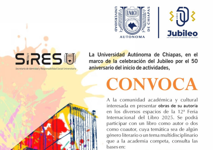 Convoca UNACH a presentar obras en la Feria Internacional del Libro