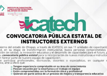 Icatech abre convocatoria para formar parte de sus instructores externos