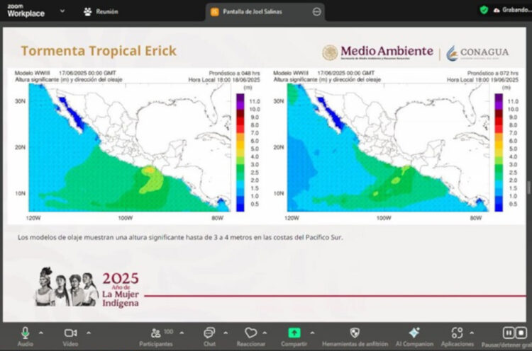 Lluvias intensas en Chiapas por tormenta tropical Erick