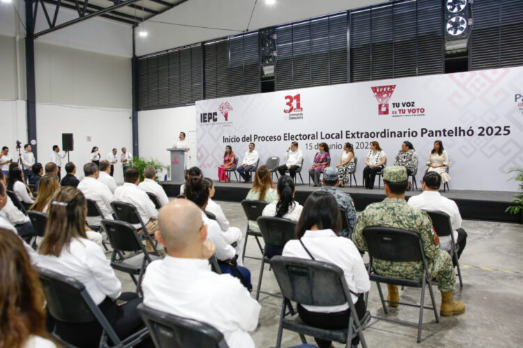 Poder Judicial del Estado participa en el Inicio del Proceso Local Extraordinario Pantelhó 2025