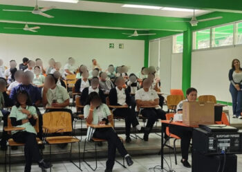 SSP imparte programa preventivo ‘Protege tu integridad’ a estudiantes del Conalep