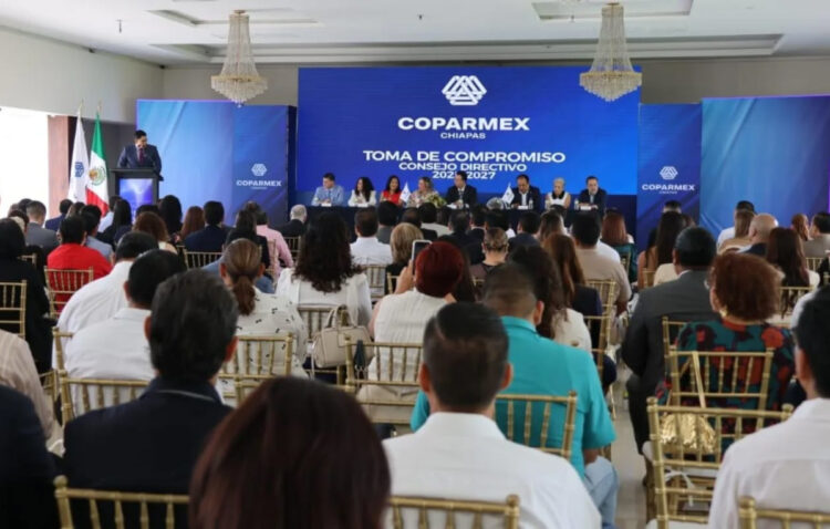 SSP asiste a la toma de compromiso del Consejo Directivo 2025–2027 del Coparmex