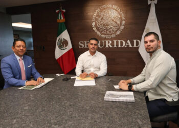 Secretario de SSP y Fiscal General se reúnen con Omar García Harfuch