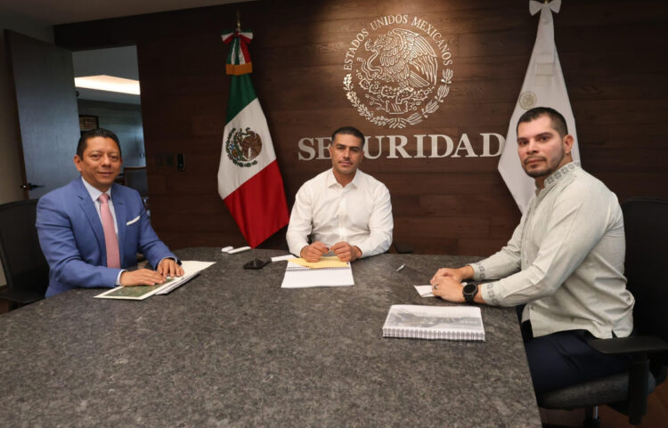 Secretario de SSP y Fiscal General se reúnen con Omar García Harfuch