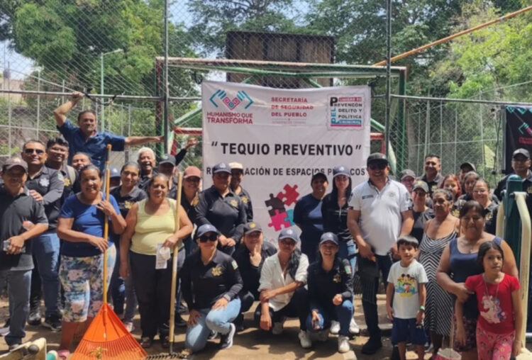 SSP rescata espacios públicos con el programa ‘Tequio Preventivo’ en Tuxtla