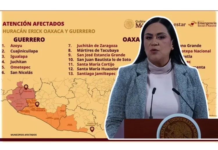 Gobierno federal entregó 2 mmdp a afectados por el paso del huracán ‘Erick’